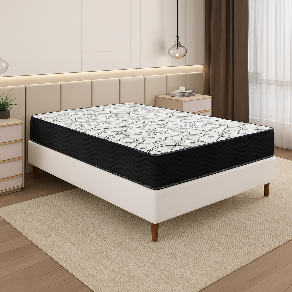 Cama Box Casal (Colchão + Base) D45 Airtech 1.5.0  188x138cm Ortobom