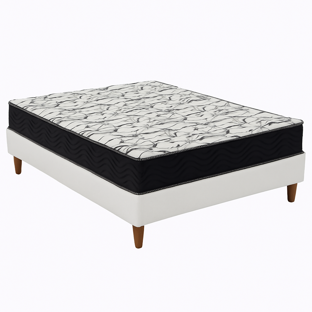 Cama Box Casal (Colchão + Base) D45 Airtech 1.5.0  188x138cm Ortobom