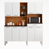Cozinha Compacta 9 Portas 1 Gaveta Merlot Prime Ronipa