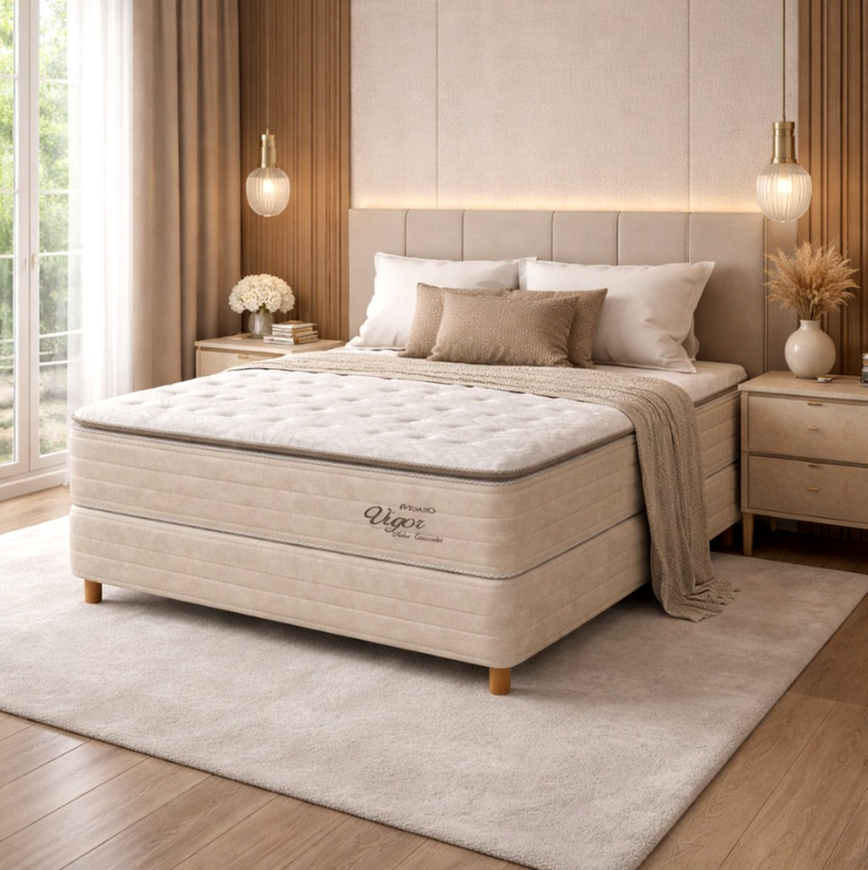 Conjunto Box Casal 138x188 Vigor Topazio