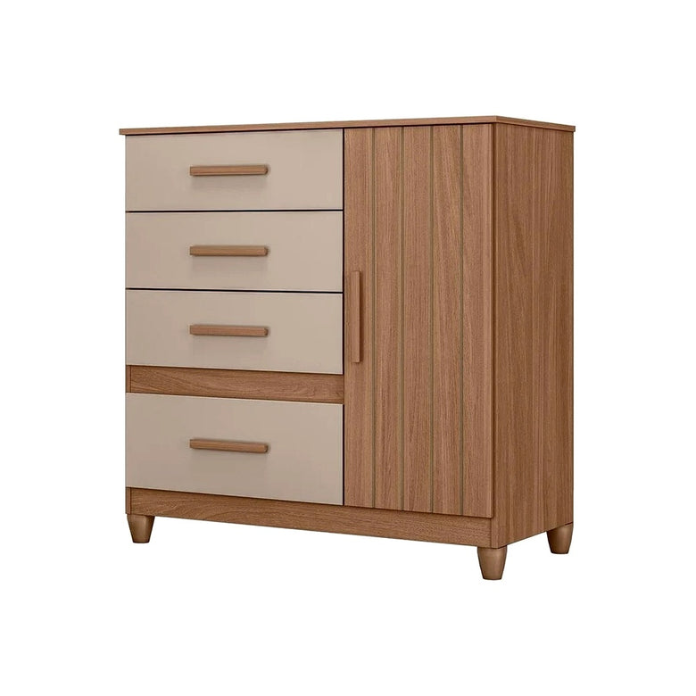 Cômoda 4 Gavetas 1 Porta Vênus Moval
