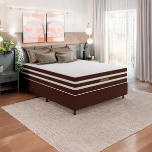 Cama Box Casal (Colchão + Base) 138x188 Supremo Bacetto