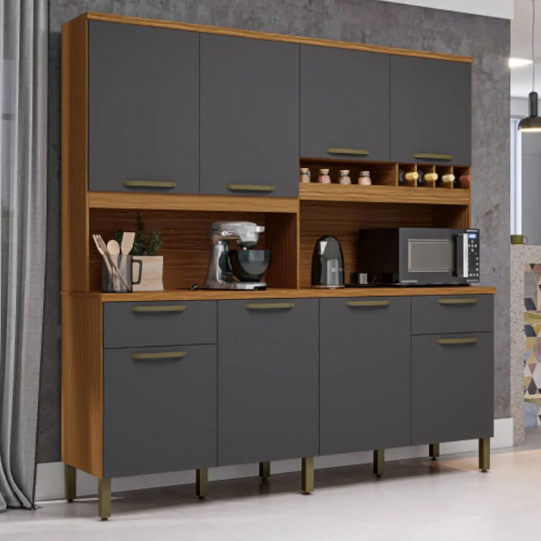 Armário de Cozinha 8 Portas Carbenet Prime Ronipa