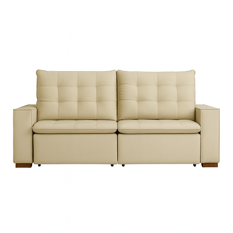 Sofá Retrátil e Reclinável 3 Lugares Chicago Veludo  Marquês Estofados