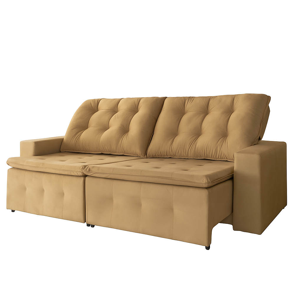 Sofá Retrátil e Reclinável 3 Lugares Arthur Inovaflex