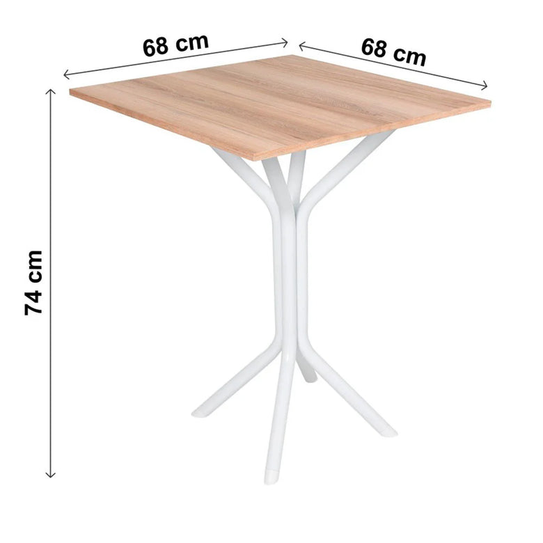 Mesa para Cozinha Tubular com 4 Lugares  Ciplafe