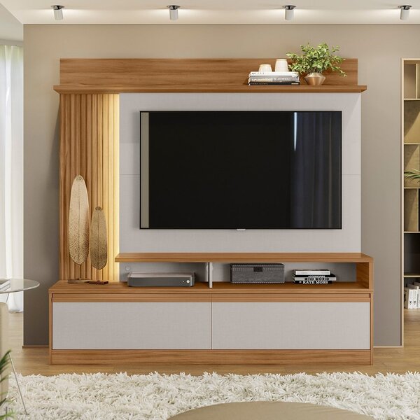Home Para TV até 60" 2 Portas LED NT1295 Notável Móveis - FREIJO/OFF