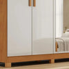 Guarda Roupa Casal com Espelho 6 Portas 4 Gavetas MDF Nina Bianchi