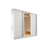 Guarda-roupa Casal Com Espelho 3 Portas 4 Gavetas Capri Bianchi