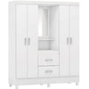 Guarda Roupa Casal Capelinha 4 Portas 2 Gavetas Lord Demóbile