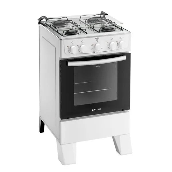 Fogão 4 Bocas Atlas Acendimento Manual Milão - BRANCO