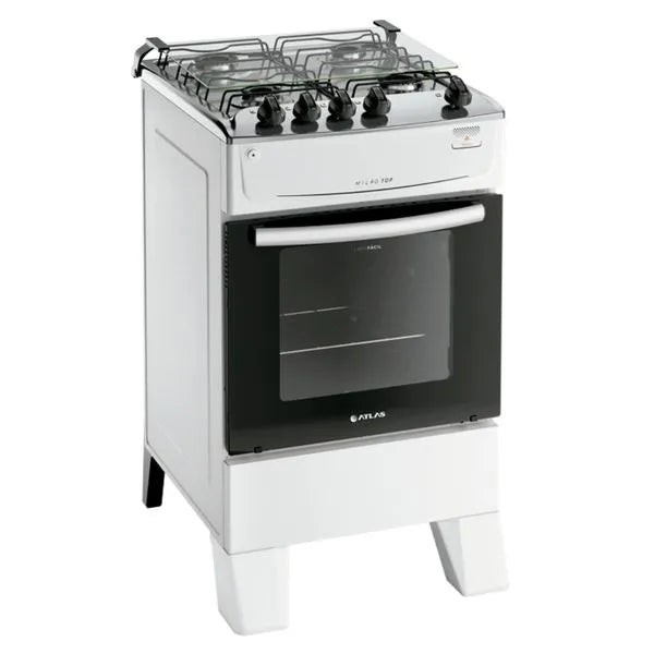 Fogão 4 Bocas Automático Milão Top  Atlas - BRANCO