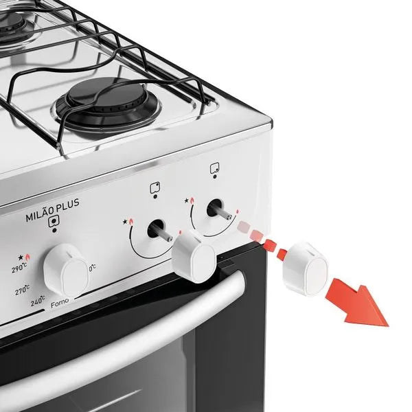 Fogão 4 Bocas  Automático Milão Plus  Atlas