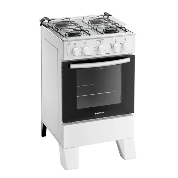 Fogão 4 Bocas  Automático Milão Plus  Atlas - BRANCO