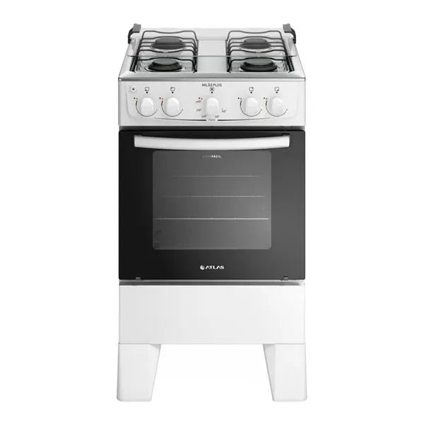 Fogão 4 Bocas  Automático Milão Plus  Atlas - BRANCO