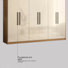 Guarda-Roupa Casal 6 Portas 4 Gavetas Venice  Demóbile