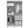 Guarda Roupa Solteiro 4 Portas 2 Gavetas Sergipe Bianchi