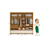 Guarda-Roupa Casal 6 Portas 5 Gavetas com Espelho Amazonas Moval