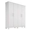 Guarda-Roupa Solteiro 4 Portas 2 Gavetas MDF Nina Bianchi