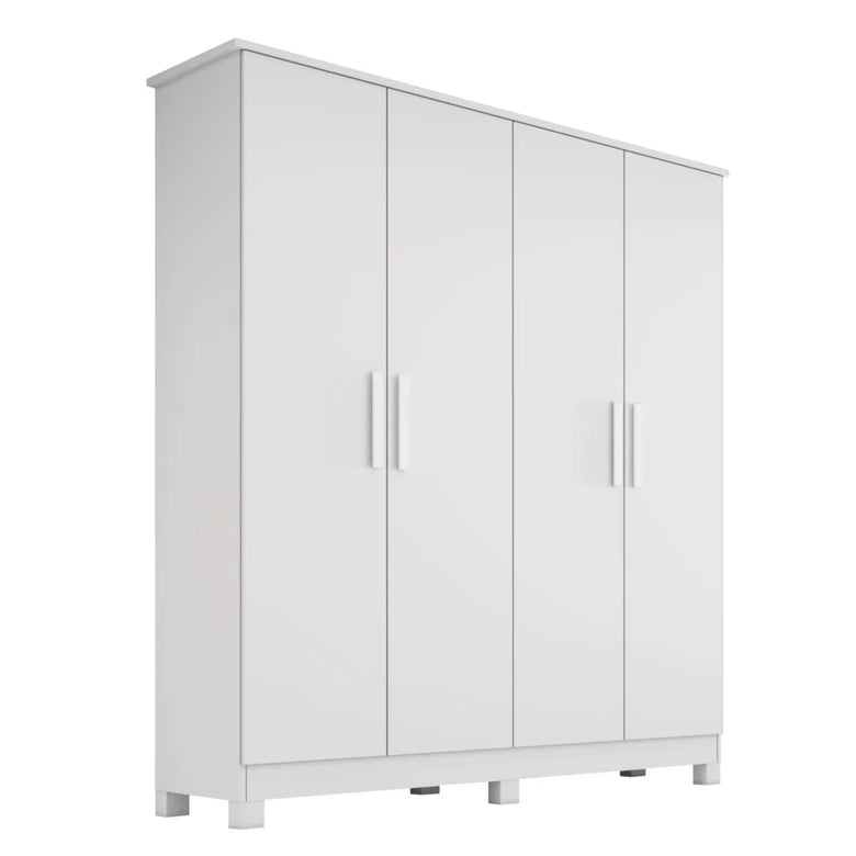 Guarda-Roupa Solteiro 4 Portas 2 Gavetas MDF Nina Bianchi