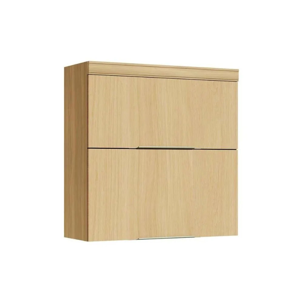 Armário 2 Portas Basculante 80 Cm MDF Marquesa Nesher - NATURE