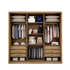 Guarda-Roupa Arezzo Plus com Espelho 3 Portas 6 Gavetas Novo Horizonte