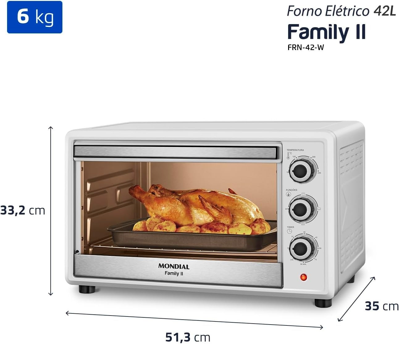 Forno Elétrico 42L 1600W Family II Mondial