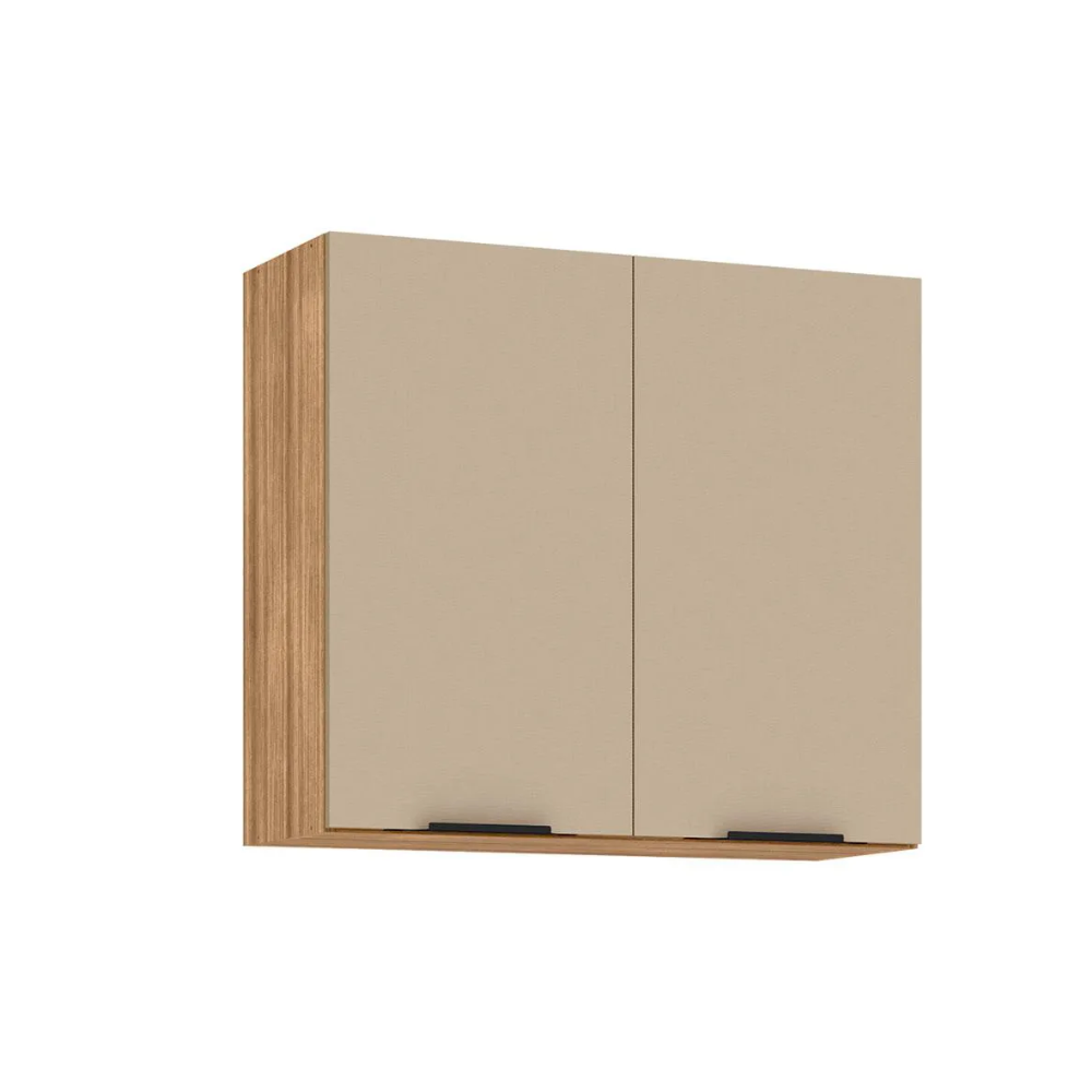 Armário Aéreo Aluminum 2 Portas 80 cm  Kits Paraná - FREIJO/VANILLA