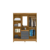 Guarda-Roupa Solteiro 4 Portas com Espelho 3 Gavetas Capri Moval