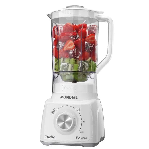 Liquidificador 550W  2 Velocidades  Pratic Power L-97-W Mondial - BRANCO