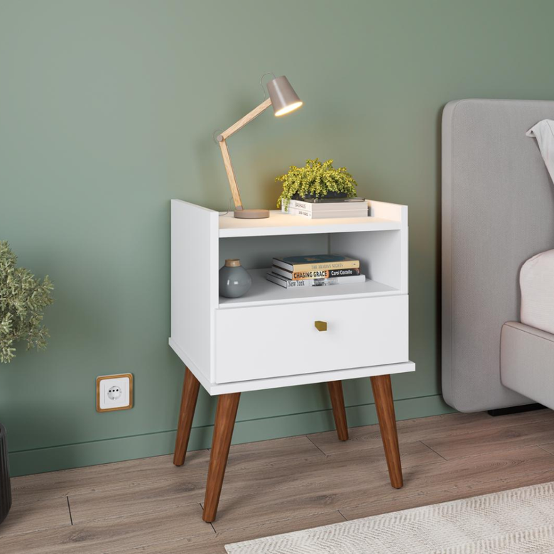 Mesa de Cabeceira 1 Gaveta Aroma Fiorello