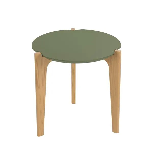 Mesa Lateral Flórida  Lukaliam - VERDE/FREIJO