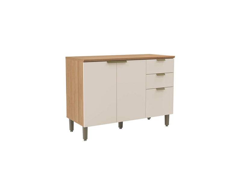 Balcão 120 cm 3 portas e 2 Gavetas Selene Linea