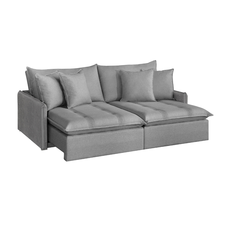 Sofá Retrátil e Reclinável 3 Lugares Málaga Fatto